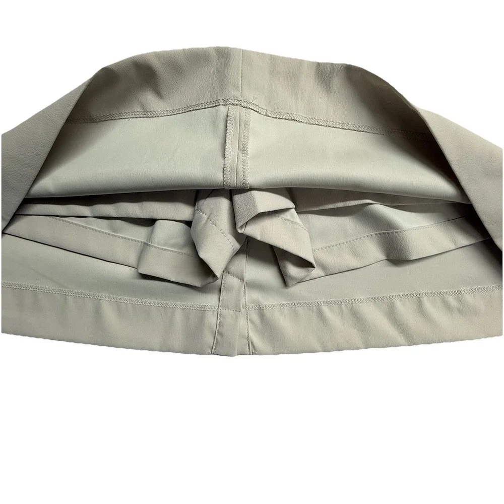 Nike Golf Skort Womens 10 Khaki Dri Fit Stretch Athletic Tennis Skirt - Picture 7 of 11